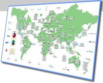 世界のWiMAX事業者分布図