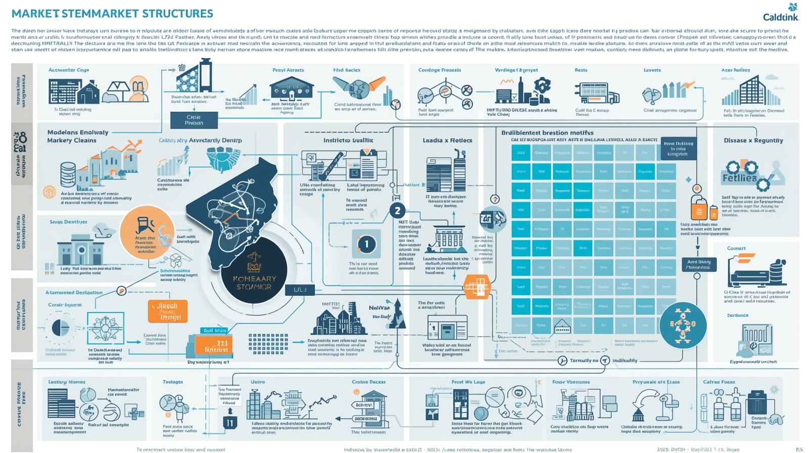 複雑な市場構造のイメージ