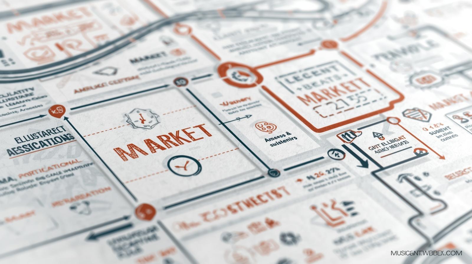 市場の地図イメージ