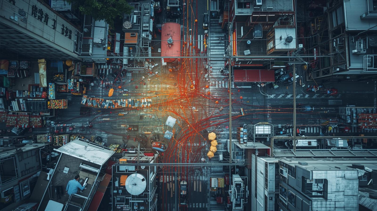 市場の俯瞰イメージ