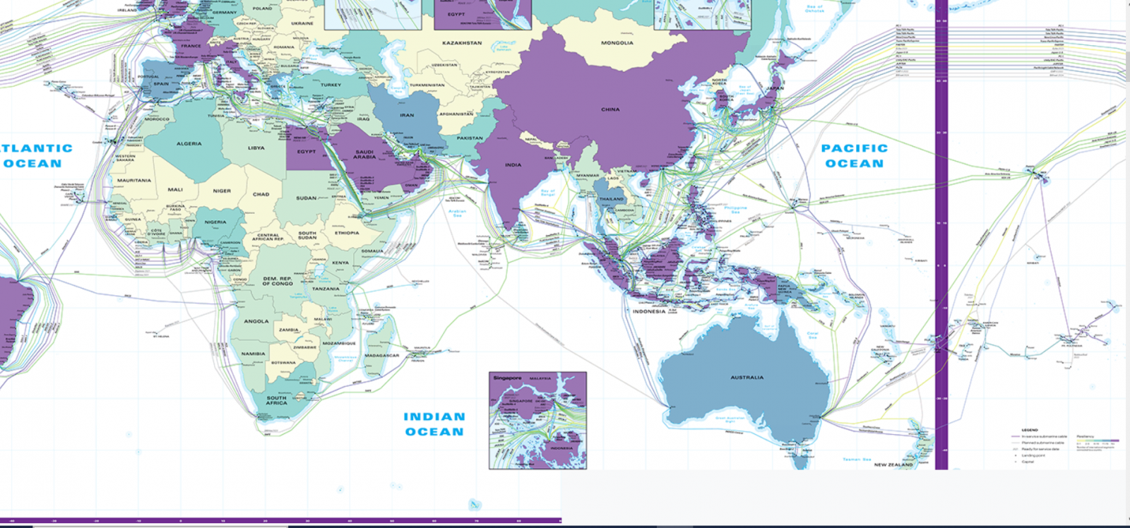 telegeography submarine cable map 2020 telegeography submarine cable map 2020